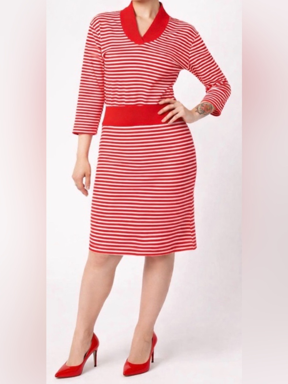 Alice’s Pig Jenny’s Jersey Red & White Striped Top & Bottom Set - NWT - Size 8